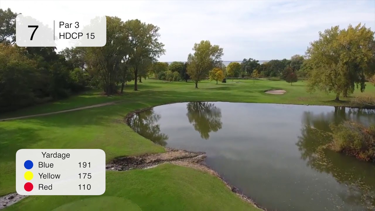 High Cliff Golf Course Hole #7 Flyover
